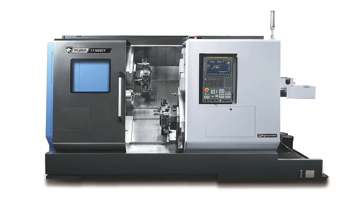 Doosan Puma TT1800SY twin-spindle, twin-turret mill-turn center